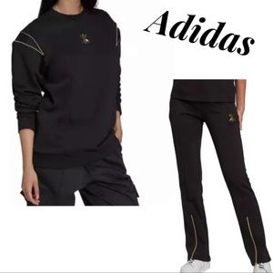 Adidas Zip Crew Sweatshirt & Track Pants NEW